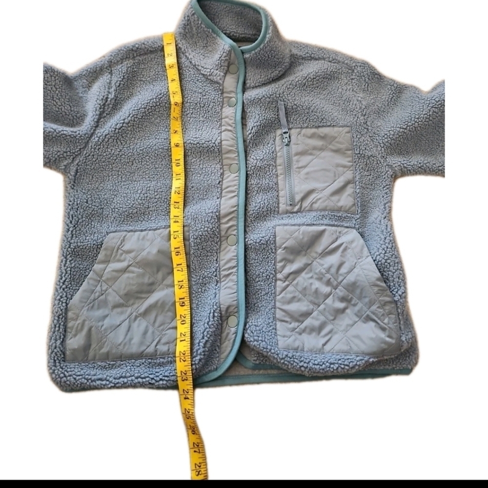 Rails Womens Lorena Steel Blue Sherpa Cozy Winter Outerwear Jacket S - Picture 16 of 16